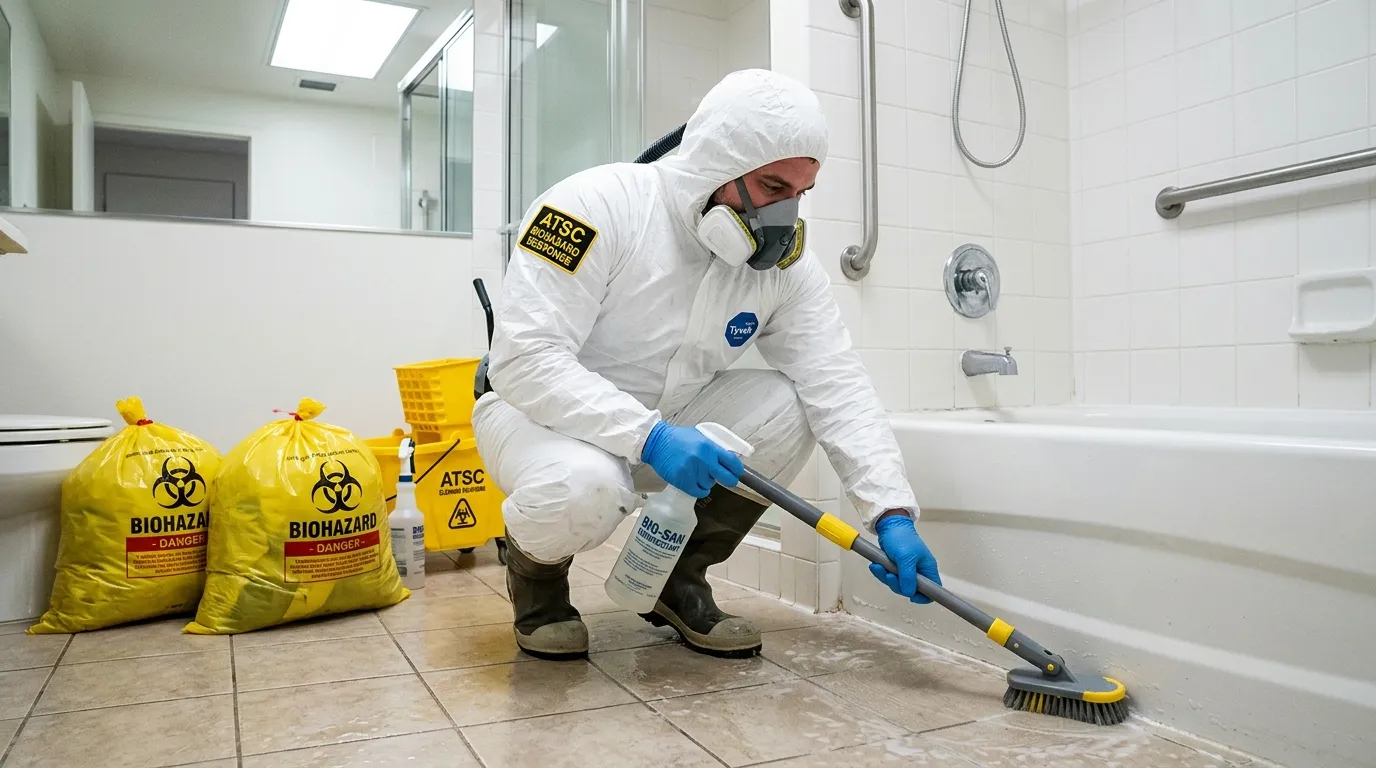 Decontamination equipment deployed for Blood Cleanup in Prunedale